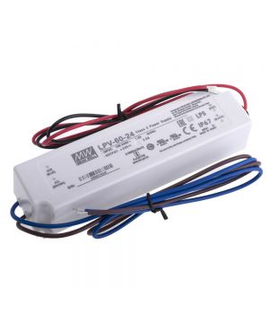 Блок живлення Mean Well для led стрічки 60 Вт 24V IP67, LPV-60-24