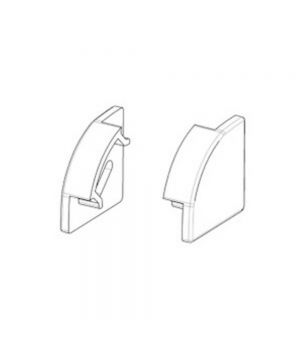 Заглушка для LED профиля  17*17 мм угловая