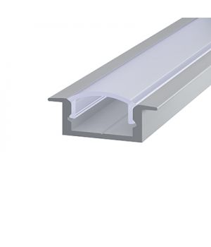 Алюмінієвий профіль врізний 7*16мм, Срібло