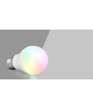 RGBW LED лампа 6Вт,Е27,2700К+RGB.RF2.4 GHz дистанционное управление