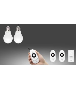 LED лампа 6Вт,Е27,CCT+RGB.RF2.4 GHz дистанционное управление