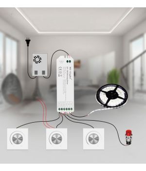 Димер з керуванням 0~10V + push control