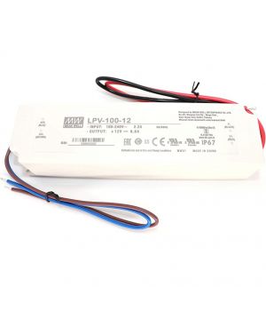 Блок живлення Mean Well для led стрічки 100 Вт 12V IP67, LPV-100-12