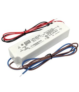 Блок живлення Mean Well для led стрічки 35 Вт 24V IP67, LPV-35-24
