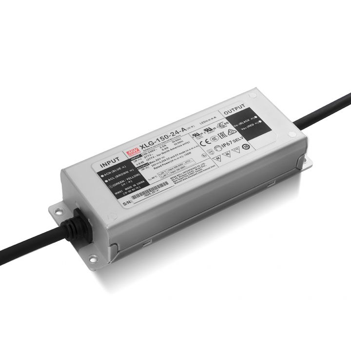 Блок живлення Mean Well для led стрічки 150 Вт 24V IP67, XLG-150-24-A