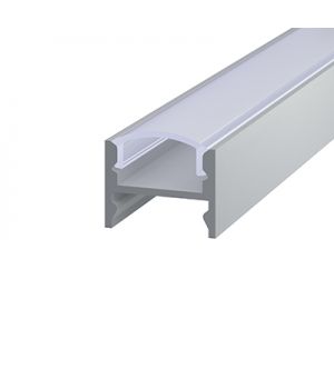Алюмінієвий профіль накладний з прихованим кріпленням 12*16 мм