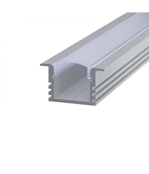 Алюмінієвий профіль врізний 12*16мм, Срібло