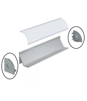 Заглушка для алюмінієвого профілю кутового ЛПУ17н