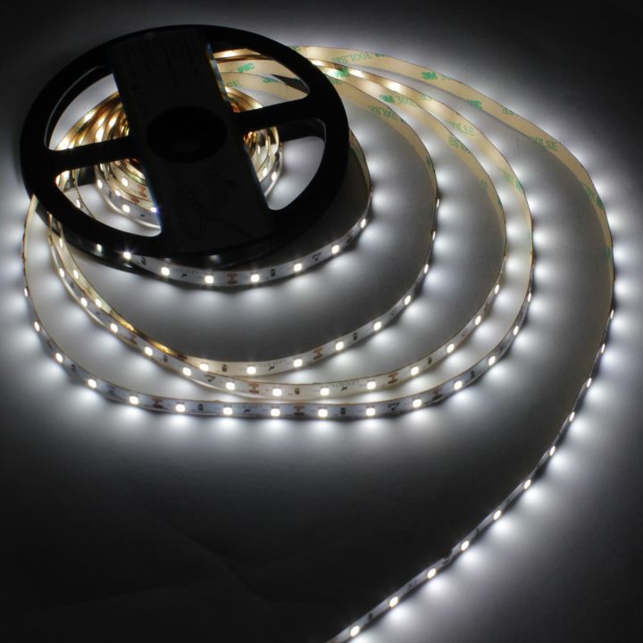 Светодиодная лента LED-STIL 6000K, 4,8 Вт/м, 2835, 60 диодов, IP33, 12V, 550 lm, холодный свет