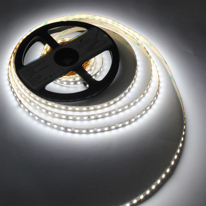 Світлодіодна стрічка LED-STIL 6000K 6 Вт/м 2835 120 діодів IP33 12 Вольт 1000 lm холодне світло