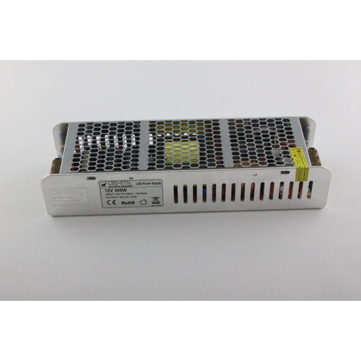 Блок живлення для світлодіодної стрічки 300 Вт 24V IP20 Slim