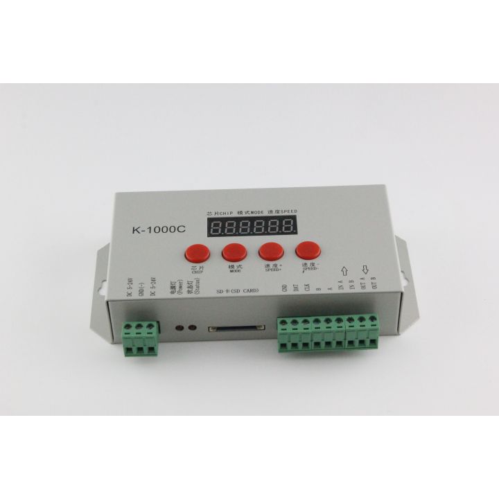 Контролер SPI/DMX512 з пультом керування K-1000C, DC5-24V