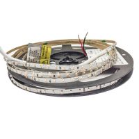 Светодиодная лента RISHANG 3000K, 8,6 Вт/м, 2014, 126 диодов, IP33, 24V, 745 lm, теплый свет, УЗКАЯ