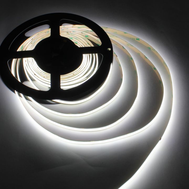 Світлодіодна стрічка LED-STIL 5000K 9 Вт/м COB 480 діодів IP33 24 Вольти 990 lm біле денне світло