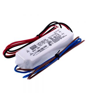 Блок живлення Mean Well для led стрічки 20 Вт 24V IP67, LPV-20-24