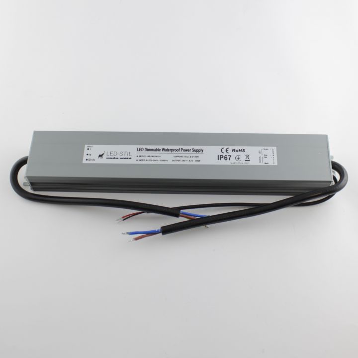 Блок живлення DIM 200 Вт 24V IP67, регулювання по Triac и 0/1-10V