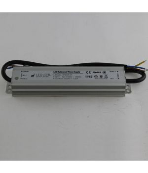 Блок живлення для світлодіодної стрічки 30 Вт 24V IP67 герметичний
