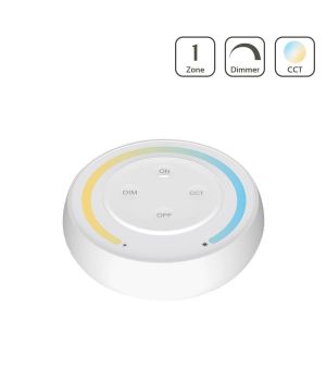 Пульт круглий настінний Mi-light multiwhite з магнітним тримачем, білий