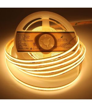 Світлодіодна стрічка LED-STIL 2700K 10 Вт/м COB 320 діодів IP33 24 Вольти 900 lm тепле світло