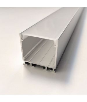 Комплект алюмінієвий профіль+матовий розсіювач 26мм*26мм