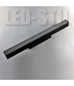 Магнітний трековий світильник лінійний 10 Вт 3000К 48 Вольт 1000 lm 120°, чорний корпус