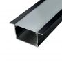 Алюмінієвий профіль врізний чорний 20*30 мм, 2 метри