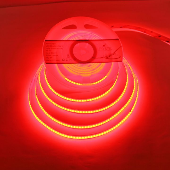 Світлодіодна стрічка LED-STIL RGB+W 4000К 19 Вт/м COB 784 діода IP33 24 Вольта 800 lm різнокольорова