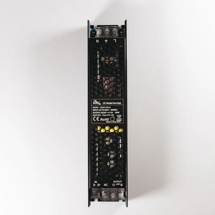 Блок живлення DIM 100 Вт 24V IP20, димування по Triac та 0/1-10V