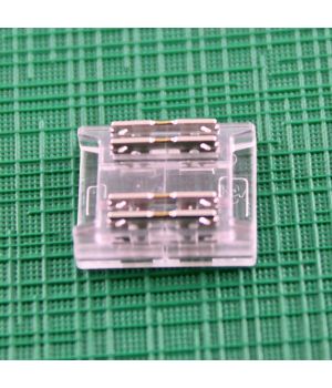 Конектор прозорий 4 контакта, для COB RGB або CCT світлодіодної стрічки шириною 10 мм