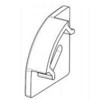 Заглушка для LED профиля 17*17 мм угловая  с отверстием